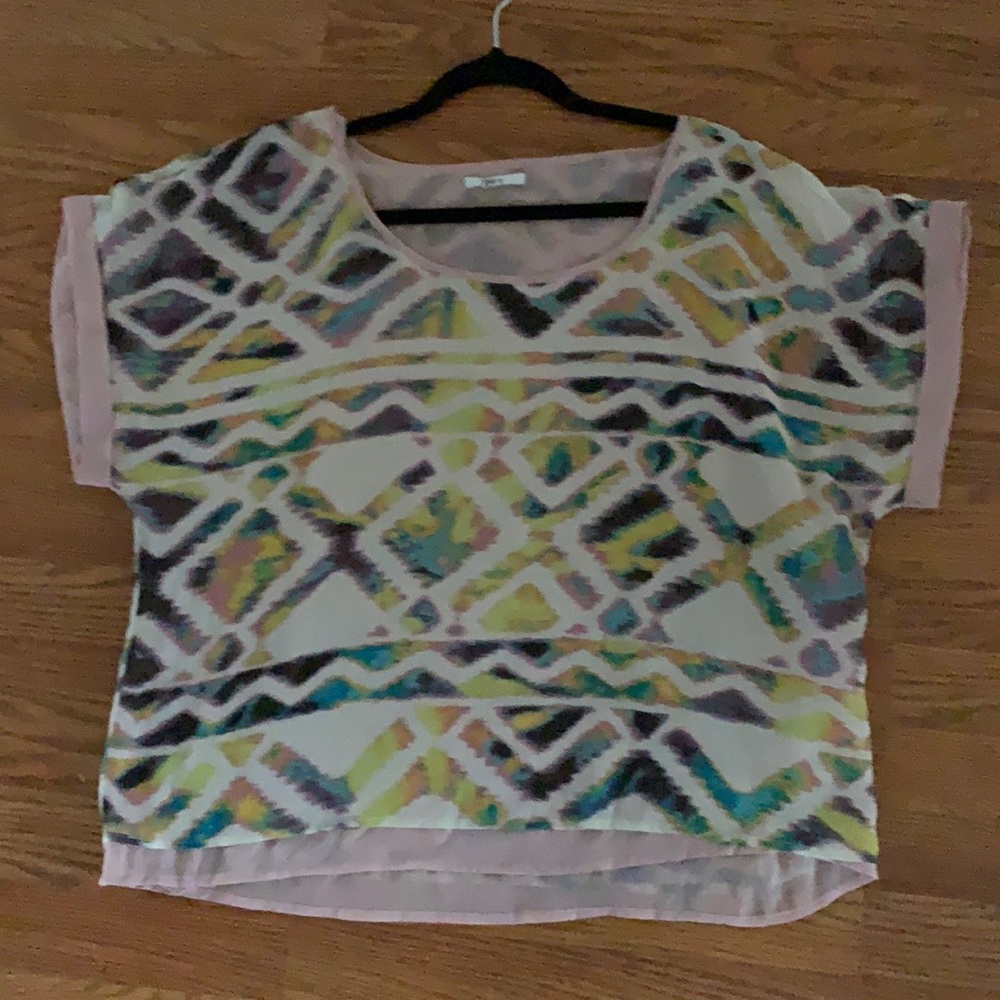 Macy’s Bar III Aztec print blouse